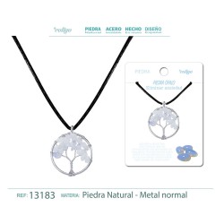 Colgante Arbol De Vida Con Piedra Opalo (P2)