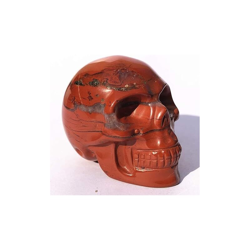 Piedra Forma Calavera Jaspe Sardo 4 x 3 cm