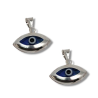 Amuleto Plata Ojo turco alargado 1,6 cm (P2)