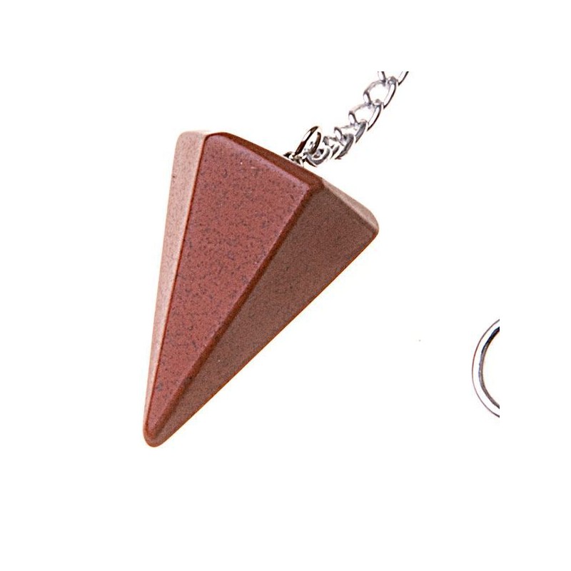 PENDULO Piedra Jaspe Rojo