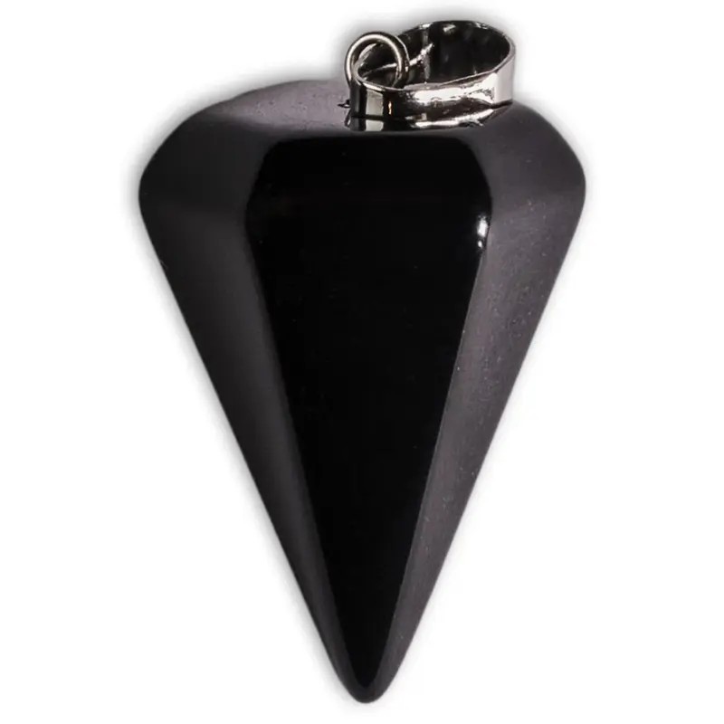 Pendulo Piedra Facetado Ónix