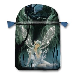 Bolsa Tarot de las Hadas Celtas - Seda 23 x 16 cm (verde) x