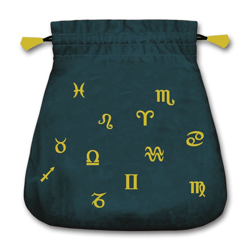 Bolsa Tarot Terciopelo Negro 20,5 x 20 cm (Motivo