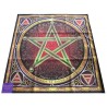Tapete Seda Wiccan Pentacle - Ciro Marchetti (Edicion Especial Museo del Tarot) (Firmado) (Artesano hecho a mano)