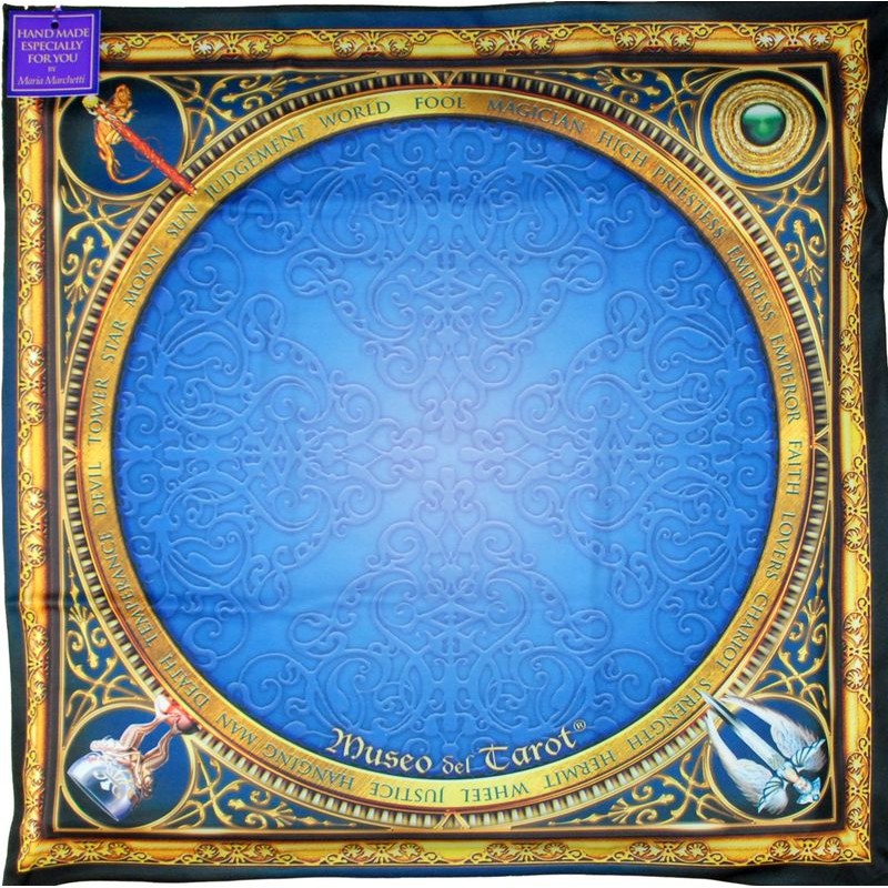 Tapete Seda Tarot of Dreams - Ciro Marchetti (Edicion Especial Museo del Tarot) (Firmado) (Artesano hecho a mano) 70 x 70
