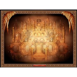 Tapete Seda Grand Luxe Castle Reading Cloth - Ciro Marchetti (Edicion especial Museo del Tarot) (Artesano hecho a mano) (Firmado