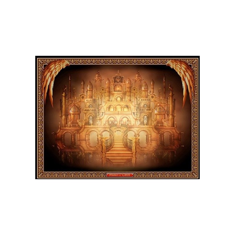 Tapete Seda Grand Luxe Castle Reading Cloth - Ciro Marchetti (Edicion especial Museo del Tarot) (Artesano hecho a mano) (Firmado