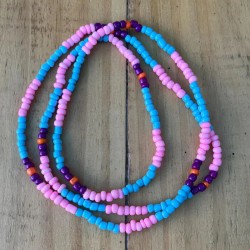 Collar Santeria Oko 7 x 7 (Rosa-Azul) (1V) (90 cm) ·