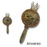 Maraca Ochun 23 cm - Corona con cristales