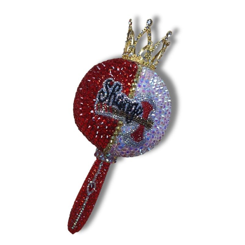 Maraca Chango 23 cm - Corona y cristales