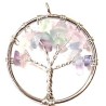 Amuleto Arbol de la Vida Fluorita 5 cm