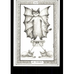 Tarot Coleccion 22 Arcani Gatti (IT) (Il Meneghello) (Numerados 2000) (Tapas Blancas)