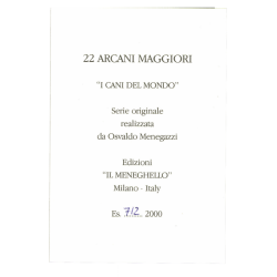 Tarot Coleccion 22 Arcani Cani (IT) (Numerados 2000 und) (Il Meneghello) (Tapas Blancas)