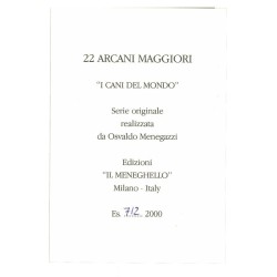 Tarot Coleccion 22 Arcani Cani (IT) (Numerados 2000 und) (Il Meneghello) (Tapas Azules)