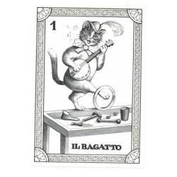Tarot Coleccion 22 Arcani I Gatti Buffi (IT) (Numerados 2000) (Il Meneghello) (Tapas Verdes)
