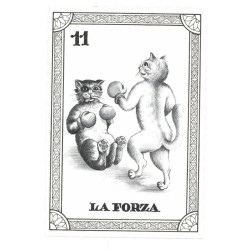 Tarot Coleccion 22 Arcani I Gatti Buffi (IT) (Numerados 2000) (Il Meneghello) (Tapas Verdes)
