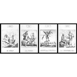 Tarot Coleccion 22 Arcani Sec. XVIII (22 Cartas) (IT) (Numerados 1000) (Menghello) (1991)
