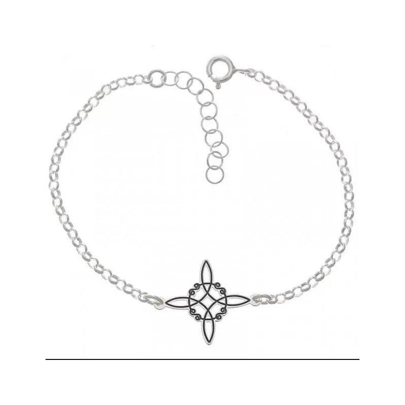 Pulsera Plata Nudo de Bruja 18-21 cm (Ajustable)