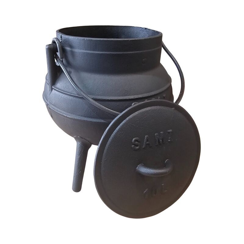 Sant. Caldero Hierro Palero Grande 10 Lt 27x30 cm (11x12ôô) (0917)