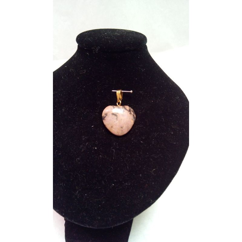 Colgante Corazon Rodonita