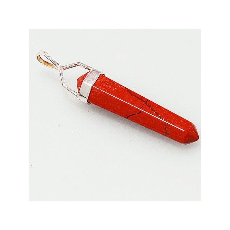 COLGANTE Punta Jaspe Rojo