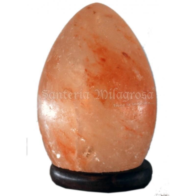 Lampara Sal Natural Huevo 15 cm/6 in ·