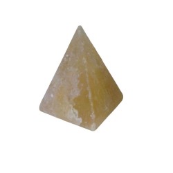 Lampara Sal Natural Piramide Pequeña 19 x 12 cm ·