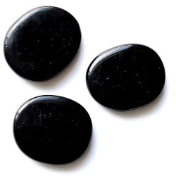 Piedra Chakra Onix Negro