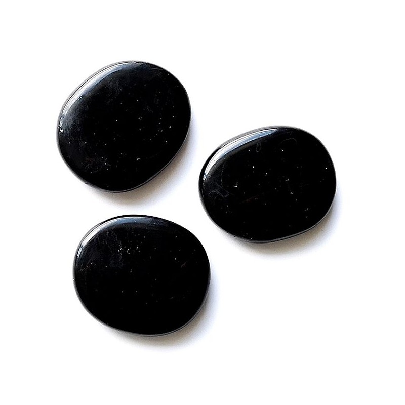 Piedra Chakra Onix Negro