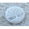 Placa de Selenita con grabado Árbol de la Vida Mod.B - 10 cm