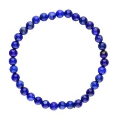 Pulsera Lapislazuli bolas 6 mm (Elastica)