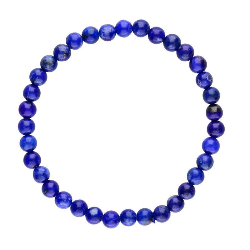 Pulsera Lapislazuli bolas 6 mm (Elastica)