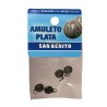 Amuleto Plata Medalla San Benito (Óxido) (Reverso Cruz 0.8