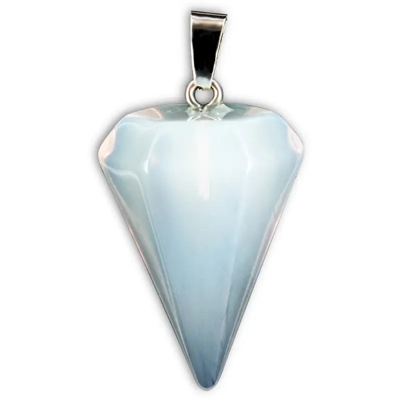 Pendulo Piedra Facetado Opalita