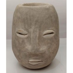 Sant. Cabeza Eleggua Cemento 1 cara 10 cm (Carga por