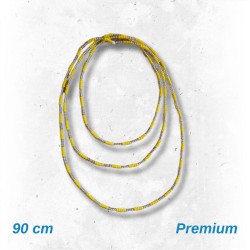 Collar Ochun 5 x 5 cuenta fina (Amarillo-Cristal Dorado)