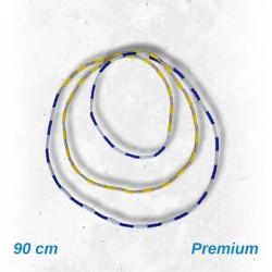 Collar Dos Aguas Ochun Yemaya 5 x 5 cuenta fina