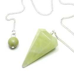 PENDULO Piedra Jade Verde