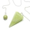 PENDULO Piedra Jade Verde