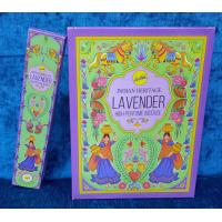 Incienso Indian Heritage Lavender-Lavanda (15 g) (Sree Vani) (P12)