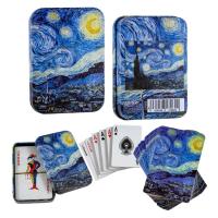 Baraja Poker Noche estrellada - Vicent Van Gogh 7x10 cm en Lata / In a Tin