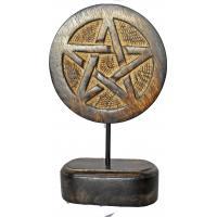 Adorno Simbolo Pentagrama Madera 20 x 15.5 cm