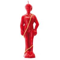 Vela Forma Hombre Encadenado 19 cm (Rojo)