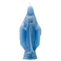 Vela Forma Milagrosa Virgen 15 cm (Azul)