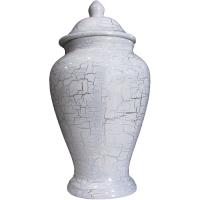 TIBOR Ceramica Obatala 50 x 24 cm aprox. (Blanco vetas plateadas)(08/23)