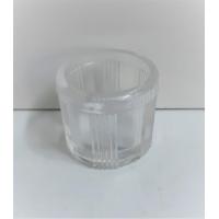 Quemador Vaso Cristal Incienso Cono 4,5 x 4,5 cm (P12)(Has)
