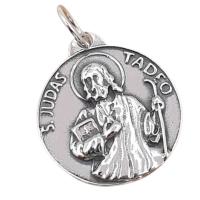 Amuleto Plata Medalla Judas Tadeo 2 cm