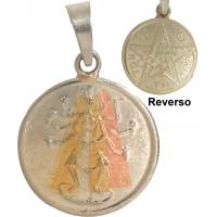 Amuleto Shiva con Tetragramaton 3 Metales 2.5 cm (has)
